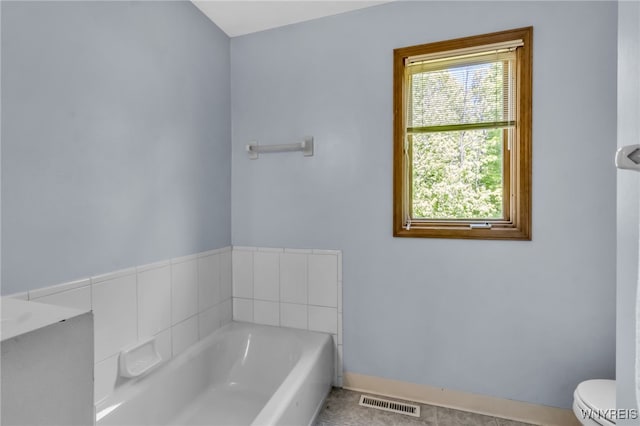 113 Meadow Spring Ln, Amherst, NY 14051 - full bath with a bath, toilet, and baseboards