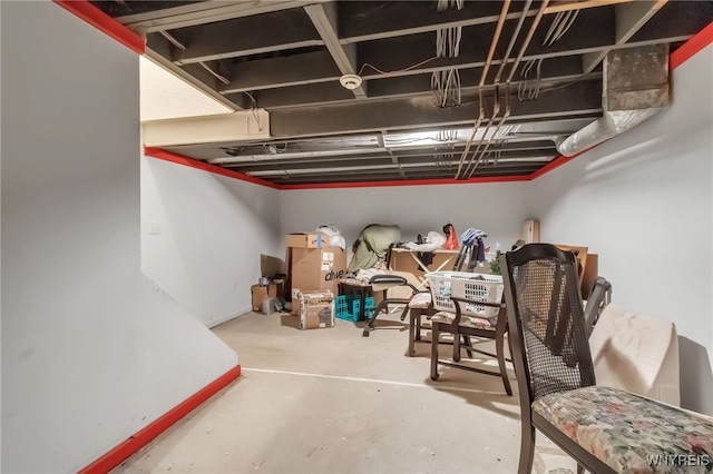 113 Meadow Spring Ln, Amherst, NY 14051 - basement with baseboards