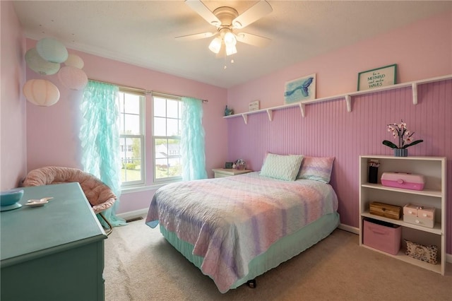 717 Westwood Trl, Walworth, NY 14502 - bedroom with carpet and a ceiling fan