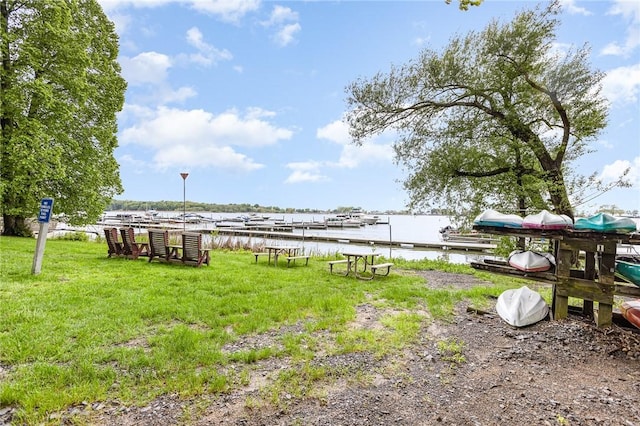 716 Mariner Cir, Webster, NY 14580 - view of grassy yard with a water view
