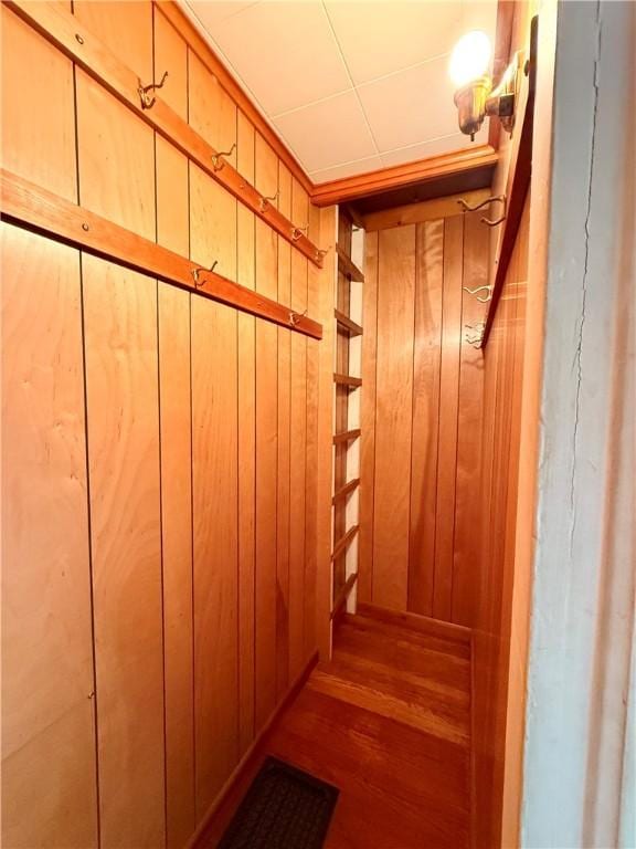 9 Weidman St, Unadilla, NY 13849 - detailed view of wood walls and wood finished floors