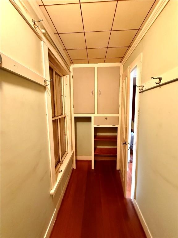 9 Weidman St, Unadilla, NY 13849 - corridor featuring dark wood finished floors