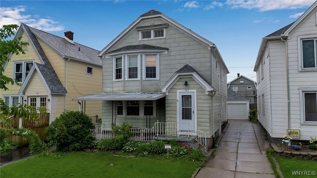 163 Shepard Ave, Tonawanda-Town, NY 14217 - view of front of home with a garage and an outbuilding