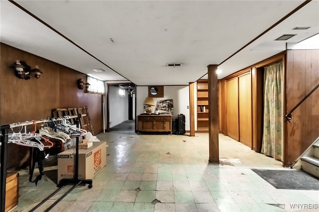 163 Shepard Ave, Tonawanda-Town, NY 14217 - basement with light floors and wooden walls