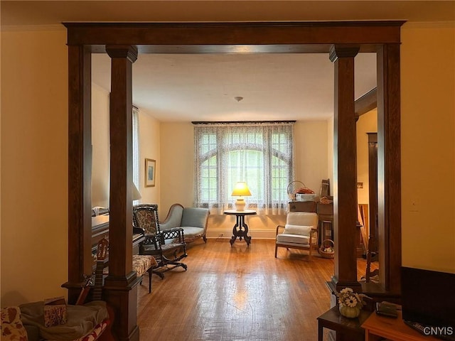 169 Pleasant St, Utica, NY 13501 - living area with hardwood / wood-style floors