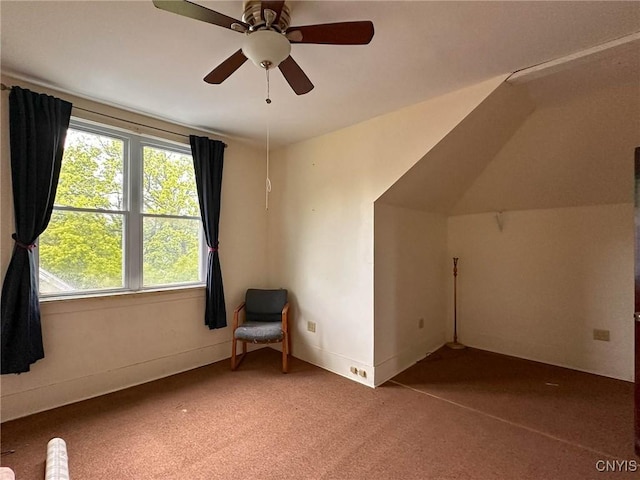169 Pleasant St, Utica, NY 13501 - bonus room featuring plenty of natural light, carpet floors, and ceiling fan