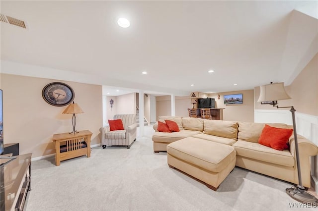 6157 Walnut Creek Ct, Clarence, NY 14051 - living area with light colored carpet and recessed lighting