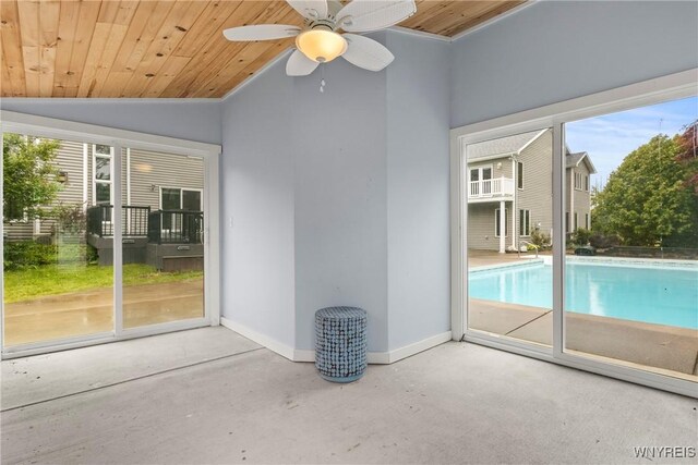 60 Gaylord Ct, Elma, NY 14059 - view of swimming pool featuring ceiling fan