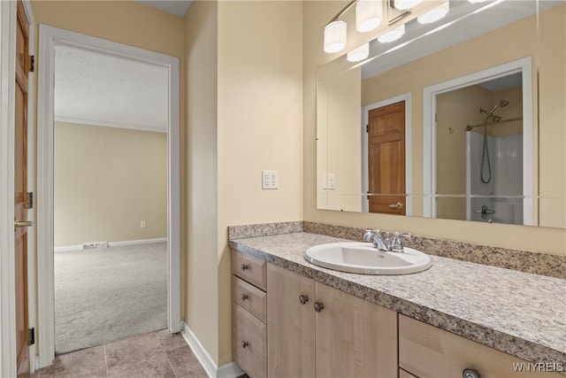 60 Gaylord Ct, Elma, NY 14059 - bathroom with vanity, a shower, and baseboards
