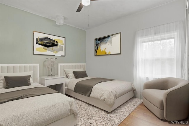 1822 Grover Rd, Aurora, NY 14052 - bedroom featuring light wood-type flooring and ceiling fan