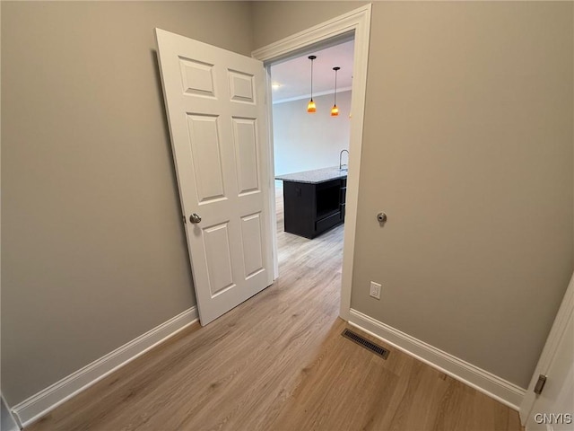 10 Platten Dr, Elbridge, NY 13080 - corridor with light wood-type flooring, baseboards, and a sink