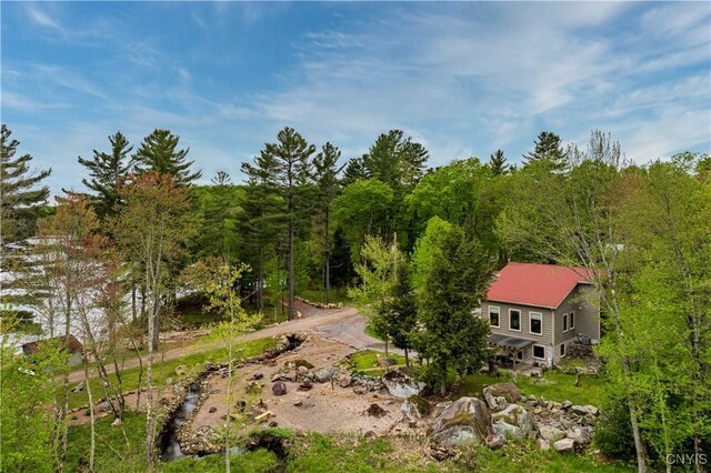 161 Portaferry Lake Dr, Pitcairn, NY 13648 - view from above of property featuring a forest