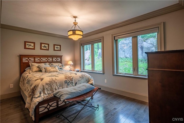 161 Portaferry Lake Dr, Pitcairn, NY 13648 - bedroom featuring ornamental molding, baseboards, and wood finished floors