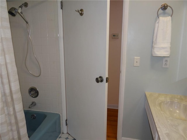 1737 Genesee Rd, Elmira, NY 14905 - full bath with shower / bathtub combination with curtain and vanity
