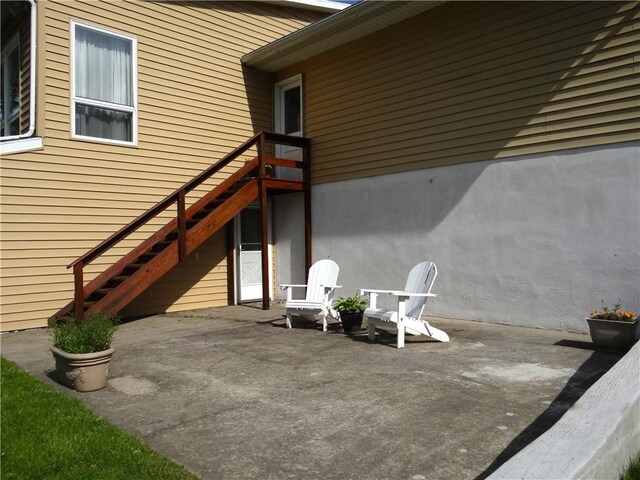 1737 Genesee Rd, Elmira, NY 14905 - view of patio featuring stairs