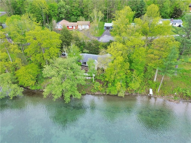 63 Lakeview Dr N, Middlefield, NY 13326 - aerial view of property and surrounding area with a nearby body of water