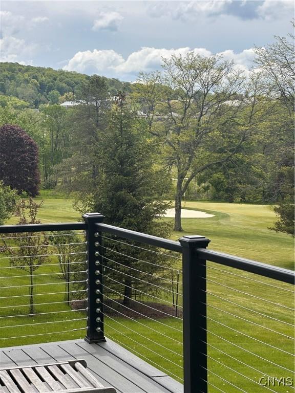 2089 Spring St, Hamilton, NY 13346 - wooden deck featuring a yard
