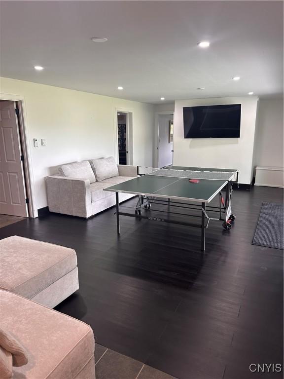 2089 Spring St, Hamilton, NY 13346 - playroom with recessed lighting and wood finished floors