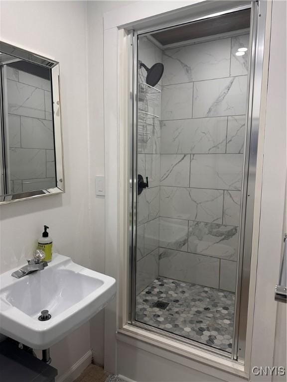 2089 Spring St, Hamilton, NY 13346 - full bath featuring a shower stall and a sink