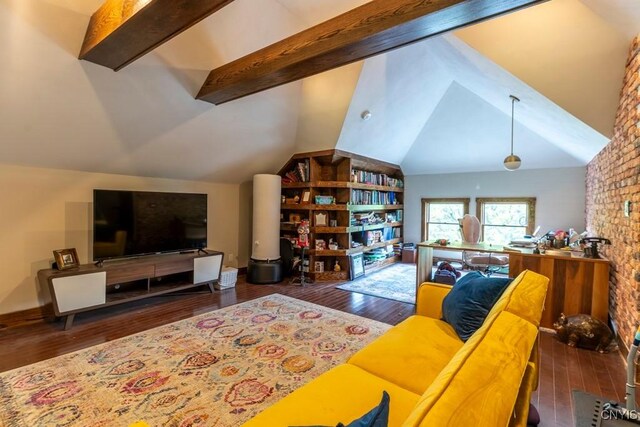 207 Twin Hills Dr, Syracuse, NY 13207 - living room featuring wood-type flooring and built in features