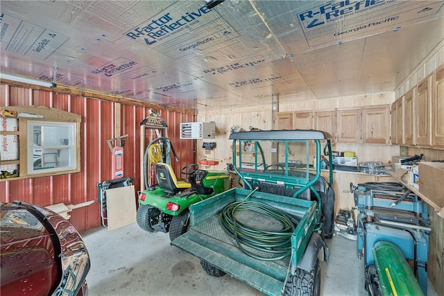 8311 State Route 415, Campbell, NY 14821 - garage with wooden walls