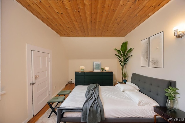 445 Connecticut St, Buffalo, NY 14213 - bedroom featuring light wood-style floors and wooden ceiling