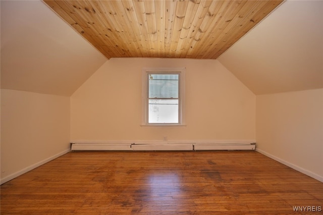 445 Connecticut St, Buffalo, NY 14213 - additional living space featuring vaulted ceiling, wood finished floors, and baseboards