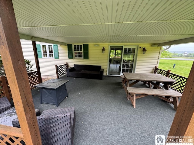 8900 Brownell Rd, Clymer, NY 14724 - view of patio / terrace featuring outdoor dining area