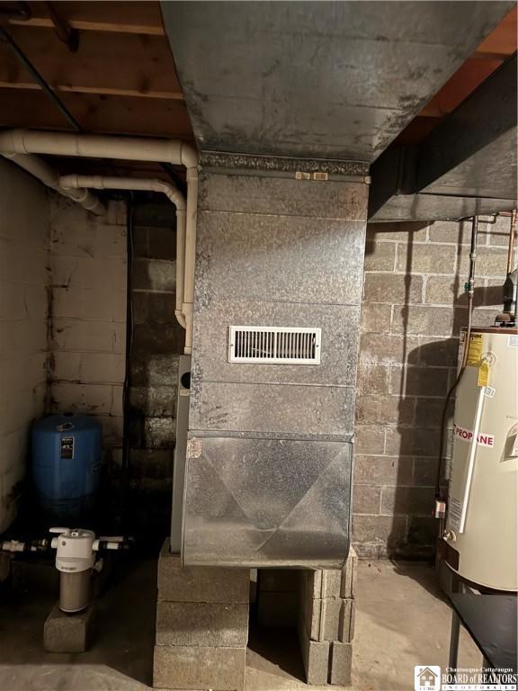 8900 Brownell Rd, Clymer, NY 14724 - utilities with water heater