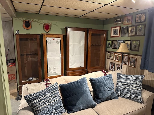 390 Bolivar Dr, Foster-Town, PA 16701 - living room with a paneled ceiling