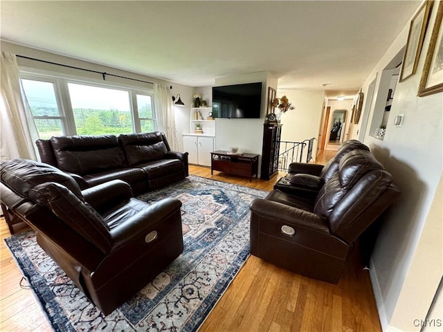 8521 Cazenovia Rd, Pompey, NY 13104 - living area with wood finished floors
