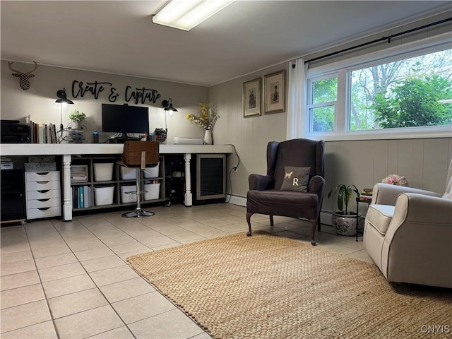 8521 Cazenovia Rd, Pompey, NY 13104 - office space with light tile patterned floors and baseboard heating