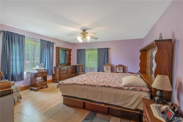 338 Dutch Hill Rd Unit 326, Parish, NY 13167 - bedroom featuring light wood-type flooring and ceiling fan