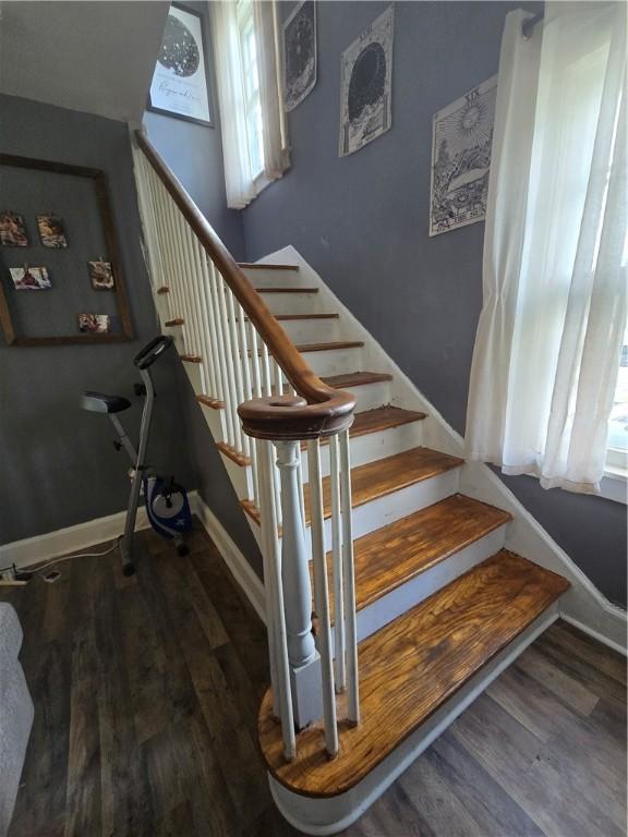 78 W Main St, Sidney, NY 13838 - staircase featuring wood finished floors and baseboards
