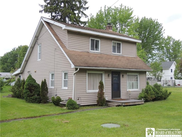 3931 S Ralph Ave, Ellery, NY 14712 - view of front facade featuring a chimney and roof with shingles