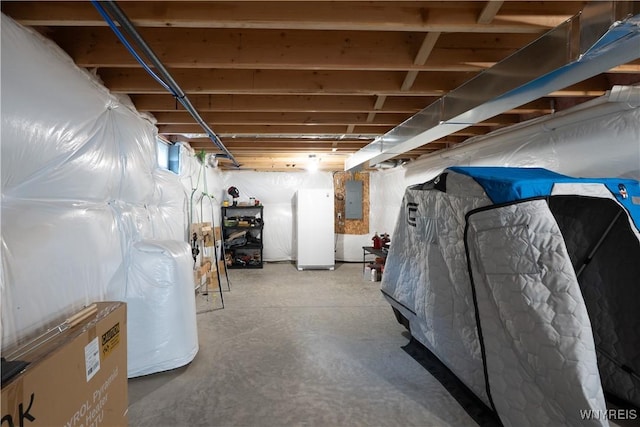 8484 Laura Ln, Richmond, NY 14471 - unfinished basement with electric panel