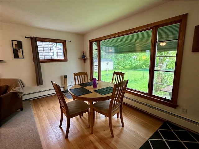 32 Bon Air Ave, Bradford-City, PA 16701 - dining space with baseboard heating and wood finished floors