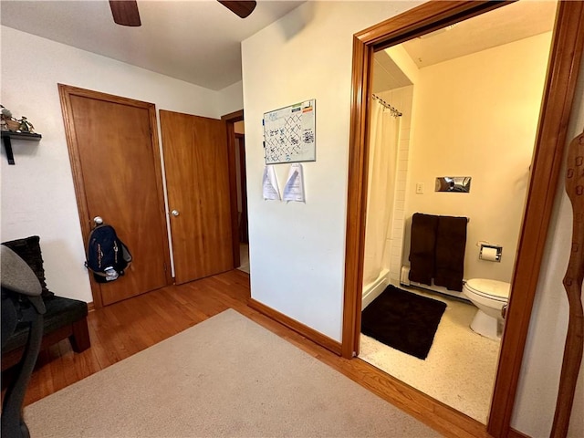 32 Bon Air Ave, Bradford-City, PA 16701 - corridor with wood finished floors and baseboards