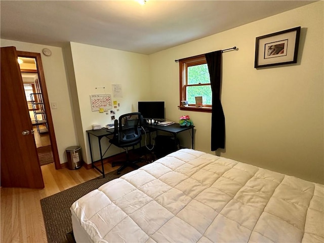 32 Bon Air Ave, Bradford-City, PA 16701 - bedroom with wood finished floors, an office area, and baseboards