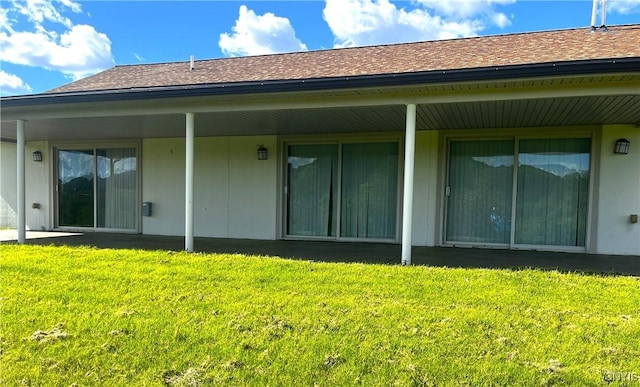 7290 State Route 80, Fabius, NY 13063 - back of house with a yard and a shingled roof