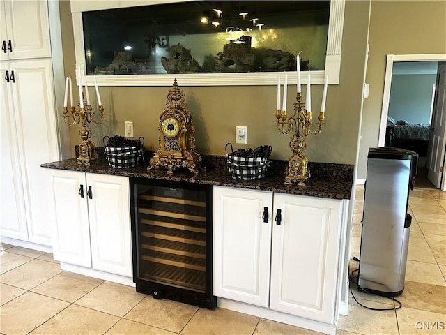 7290 State Route 80, Fabius, NY 13063 - indoor wet bar with beverage cooler and light tile patterned floors