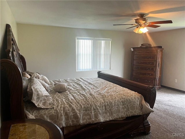 7290 State Route 80, Fabius, NY 13063 - carpeted bedroom with ceiling fan and baseboards
