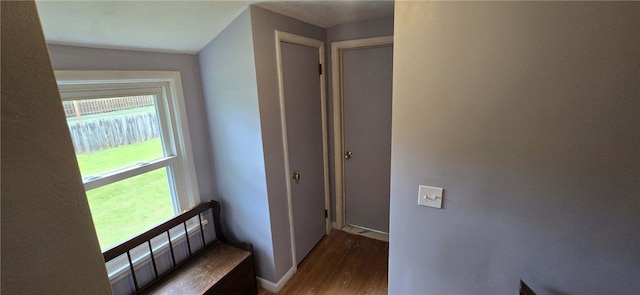 8 Dayne St, Irondequoit, NY 14622 - corridor featuring wood finished floors and baseboards