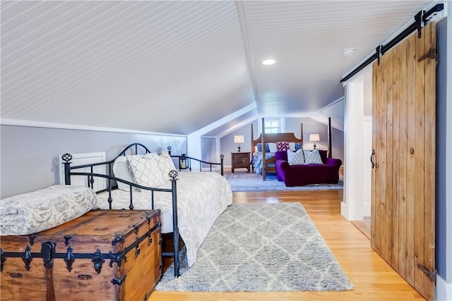3402 W Lake Rd, Canandaigua Town, NY 14424 - bedroom featuring lofted ceiling and light wood-type flooring