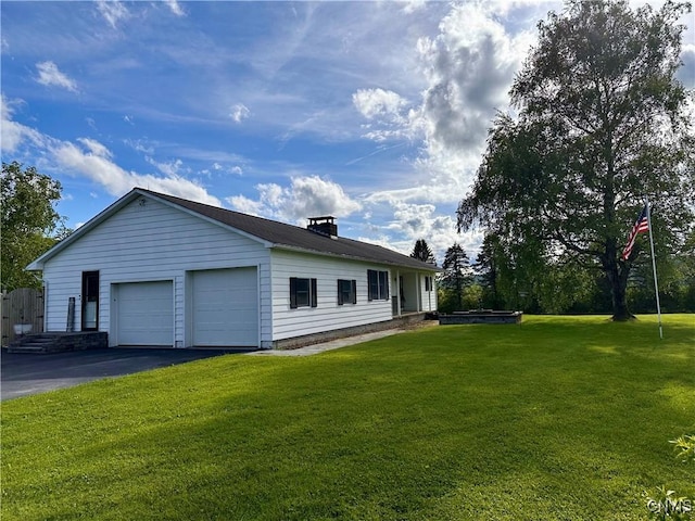 5030 Lincklaen Rd, Cuyler, NY 13158 - view of property exterior with a yard and a garage