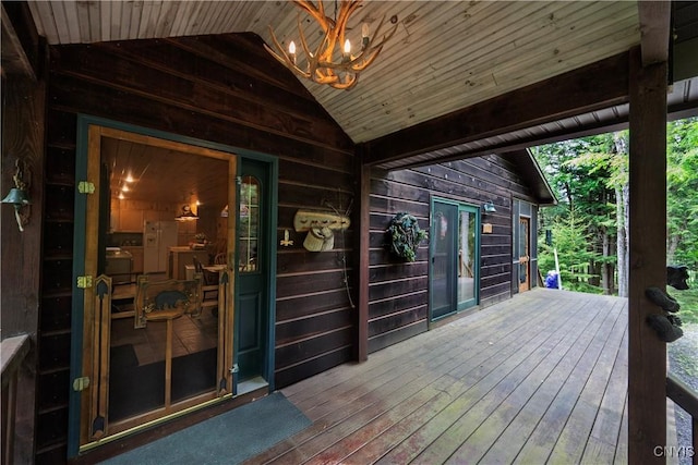 12103 Kincaid Rd, Forestport, NY 13338 - view of wooden deck