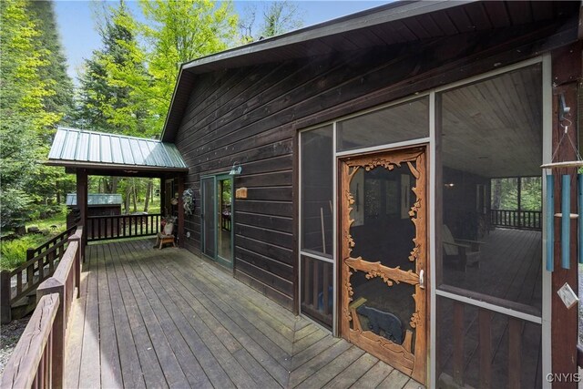12103 Kincaid Rd, Forestport, NY 13338 - view of wooden deck