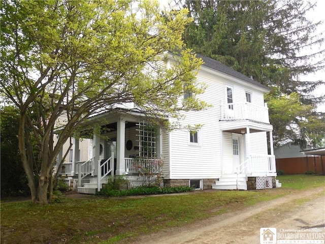123 N Dow St, Ellicott, NY 14733 - view of property exterior with covered porch