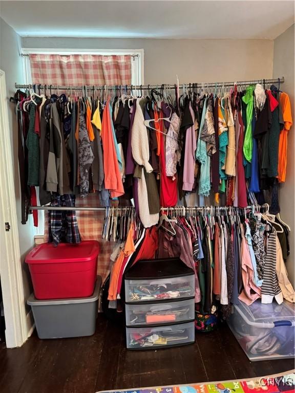 58 S Hamilton St, Elbridge, NY 13080 - spacious closet with wood finished floors