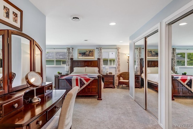 515 Park Club Ln, Amherst, NY 14221 - bedroom featuring light carpet and recessed lighting